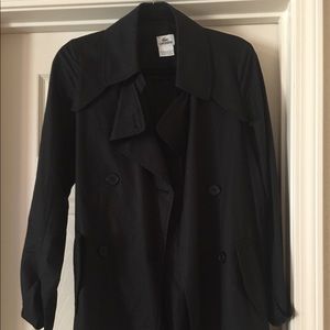 Lacoste black trench coat